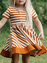Kate Playdate - Pumpkin Spice Stripe